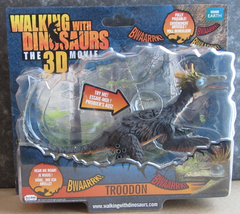 Troodon Walking With Dinosaurs the Movie 3d figure front of box